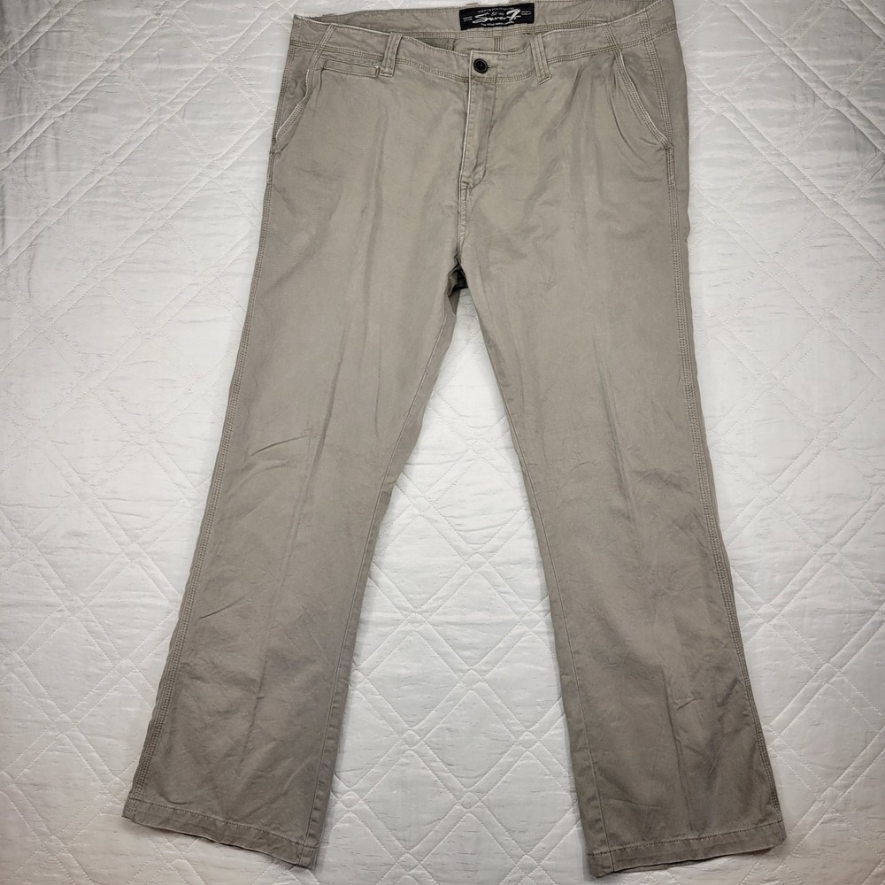 Seven 7 100% cotton khaki‎ chino pants men's 42X34